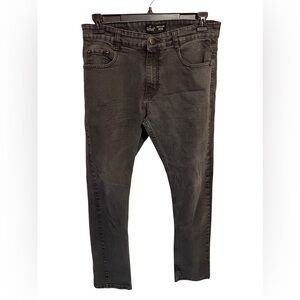 Public Record Mens Denim Slim Fit Jeans‎ Black Size 34/32